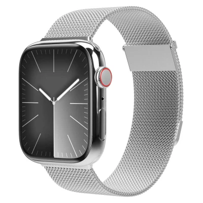 Abbildung von Vonmählen Apple Watch Armband Milanees Silber Geeignet für 44/45/46/49 mm