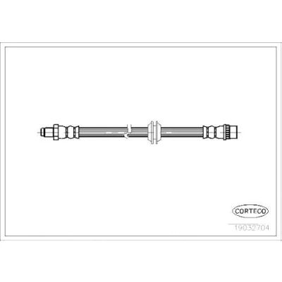 Abbildung von CORTECO 19032704 Bremsschläuche Hinterachse 556 M10X1 ROVER: 75