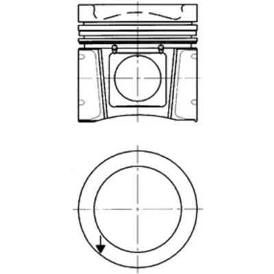Abbildung von Kolben KOLBENSCHMIDT 40 030 610