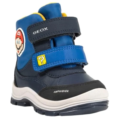 Abbildung von Geox Super Mario BROS. BOY ABX Stiefelette für Kinder, Größe: 23, Navy/royal Schuhe