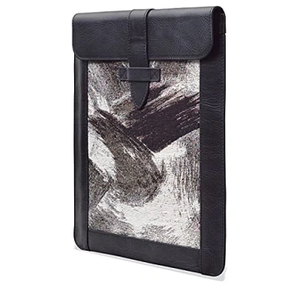 Abbildung von LONDO Echtleder Ärmeltasche für iPad, Schwarz, 27,9 cm (11 Zoll)