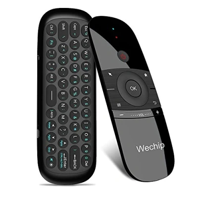 Abbildung von Kabellos Fernbedienung,Docooler 2.4G Air Tastatur Maus Fernbedienung mit Tastaturen und Funktion,TV Tastatursteuerung Infrarot USB Empfänger für Smart TV Android Box Laptop PC