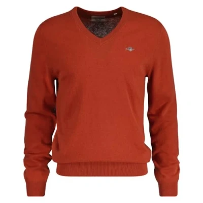 Abbildung von GANT V NECK Strickpullover, Herren, Größe: Small, Iron red
