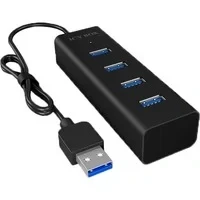 Abbildung von ICY BOX USB Hub IB HUB1409 U3, 4 port, Alumnium Adapter