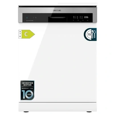 Abbildung von Cecotec Geschirrspüler, 60 cm, freistehend, Bolero 6500 C, 15 Besteck, 3. Ablage, 6 Programme mit Dual Zone Wash, Dry+, Auto Open, Halblast, Startverzögerung, Inverter Motor Plus