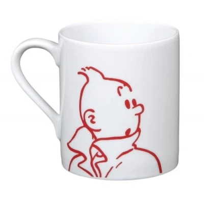 Abbildung von Moulinsart Tasse aus Porzellan, Rot, 1 Stück (1er Pack)