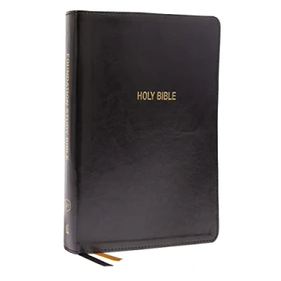 Abbildung von KJV, Foundation Study Bible, Large Print, Leathersoft, Black, Red Letter, Comfort Print: Holy King James Version