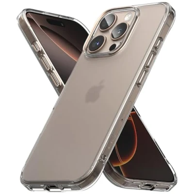 Abbildung von Ringke Fusion Case Kompatibel mit iPhone 16 Pro Max Hülle, Matt Anti Fingerabdruck Hart PC Kratzer Rückenteil Stoßfestes TPU Bumper Schutz Handyhülle Matte Clear