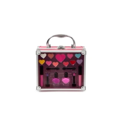 Abbildung von MYA Cosmetics Girls Schminkkoffer für Mädchen, Kinder Make up Koffer The Window, mit Lidschatten, Rouge, Lipgloss, Nagellack und Pinsel