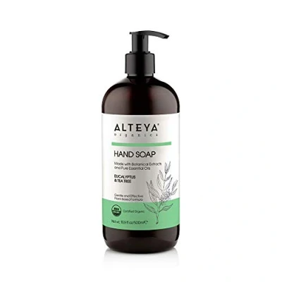 Abbildung von Alteya Handseife Eukalyptus &amp; Teebaum 500 ml USDA zertifizierte, biologische, reine Naturseife und Duschgel