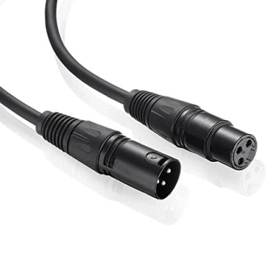 Abbildung von Rtinle XLR Kabel,Professionelles Kabel 0,3M, Mikrofonkabel Kabel,XLR Stecker auf Buchse,für Mikrofone HiFi Mischpult Lautsprecher