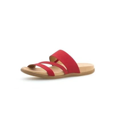 Abbildung von Gabor Damen Pantoletten, Frauen Slipper,Best Fitting,Schlupfschuhe,schluepfschuhe,Slides,Slip ons,Backless Slipper,Mules,Flame,37 EU / 4 UK