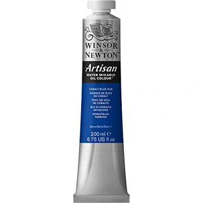 Abbildung von Winsor &amp; Newton 1537179 Artisan wassermischbare Ölfarbe, hohe Pigmentkonzentration, gute Deckkraft Lichtechtheit 200ml Tube, Kobaltblau Farbton