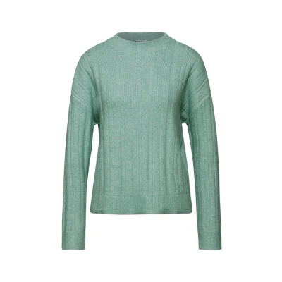 Abbildung von Street One MIT Struktur Strickpullover, Damen, Größe: 42, Grün