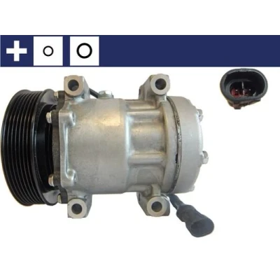 Abbildung von MAHLE ORIGINAL ACP 165 000S Kompressor SD7H15 24 PAG 46 R 134a mit Dichtring