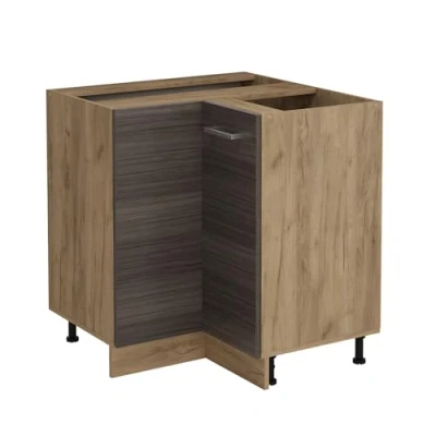 Abbildung von Vicco Eckunterschrank R Line, Edelgrau, 75.6 cm ohne Arbeitsplatte
