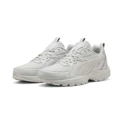 Abbildung von PUMA Erwachsene Milenio Tech Leather Sneakers 39, Feather Gray White