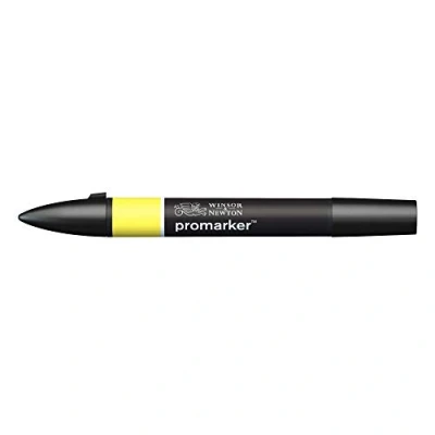 Abbildung von Winsor &amp; Newton &quot; ProMarker 0203206 Professioneller Layoutmarker 2 Spitzen, fein breit für Zeichnungen, Design Layouts Zitrone