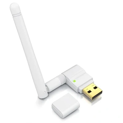 Abbildung von CSL 300 Mbit s WLAN Stick mit Abnehmbarer Antenne Wireless LAN USB 2.0 Mini Dongle 802.11n b g SMA Buchse 150 54 Windows 11 fähig Weiß