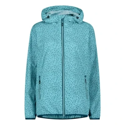 Abbildung von CMP Damen Fester Kapuze 31x7296 Regenjacke, Aqua Deep Lake, 46