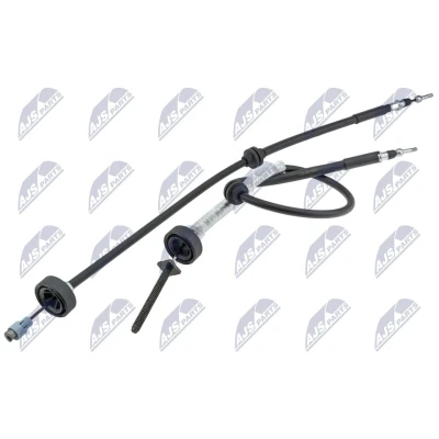 Abbildung von NTY HLR RE 020 Handbremsseil hinten links, rechts 741, 1001 Scheibenbremse RENAULT: GRAND SCENIC 2