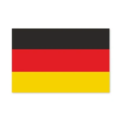 Abbildung von Aufkleber Deutschland Flagge I Auto Sticker Fan Artikel Fahne schwarz rot Gold außenklebend wetterfest kfz_037