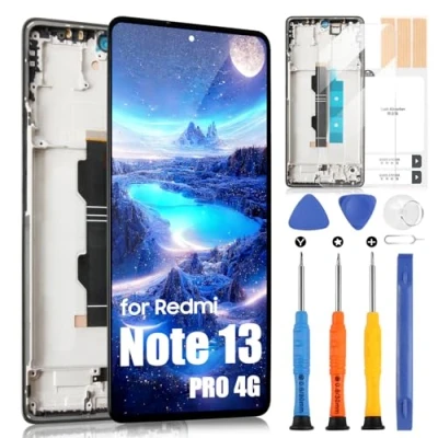 Abbildung von ARSSLY Display für Xiaomi Redmi Note 13 PRO 4G LCD Bildschirm Note13 23117RA68G 2312FPCA6G 6,67 Zoll Touchscreen Digitizer Assembly mit Reparaturset, Schwarz Rahmen