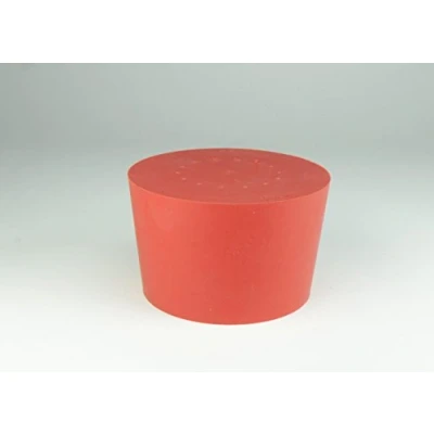 Abbildung von Deutsch &amp; Neumann Gummistopfen, Rot, 49mm Durchmesser, 40mm Höhe, 5 Stück