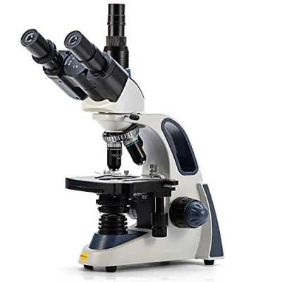 Abbildung von SWIFT SW380T Trinokulares Durchlicht Mikroskop 40X 2500X, Siedentopf Kopf, Labor Compound mit WF 10X/25X Okulare für Studenten Erwachsene, Ultrapräzise Fokussierung, Kamera kompatibel