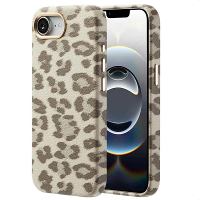 Abbildung von Apple iPhone 16e Hülle MagSafe Kunstleder Selencia Backcover Handyhülle Beige