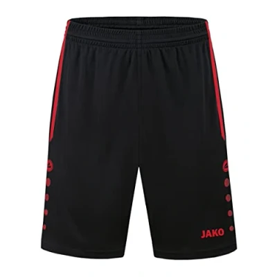 Abbildung von JAKO Herren Sporthose Allround, Schwarz/Sportrot, XXL