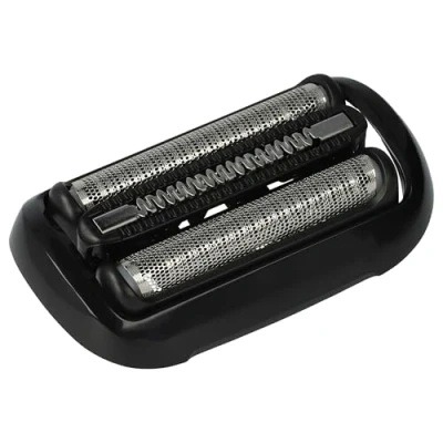 Abbildung von vhbw Scherkopf (1x Scherfolie, 1x Schermesser) kompatibel mit Braun 60 N1200s, N4500cs, N4820cs Rasierer, Schwarz, Silber