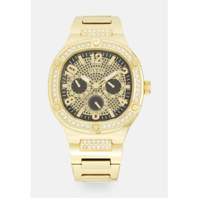 Abbildung von Guess DUKE Chronograph, Herren, Größe: One Size, Gold tone/black glitz