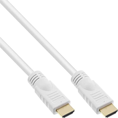 Abbildung von InLine High Speed Premium HDMI Kabel mit Ethernet männlich zu 5 m weiß