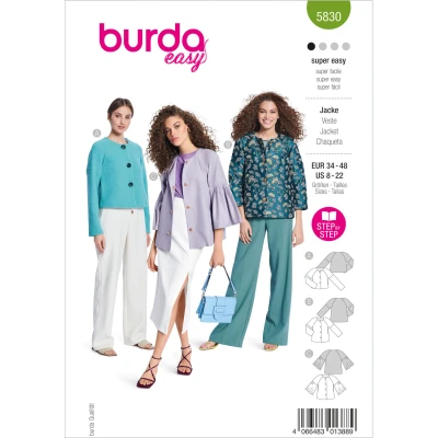 Abbildung von Jacke Burda 5830 34 48
