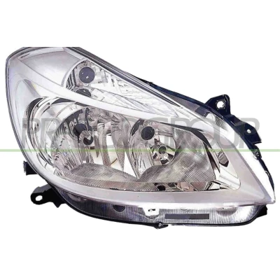 Abbildung von PRASCO RN3254903 Scheinwerfer rechts H7/H7 glasklar mit Blinklicht für Rechtsverkehr Elektromotor ohne Stellmotor LWR RENAULT: CLIO 3