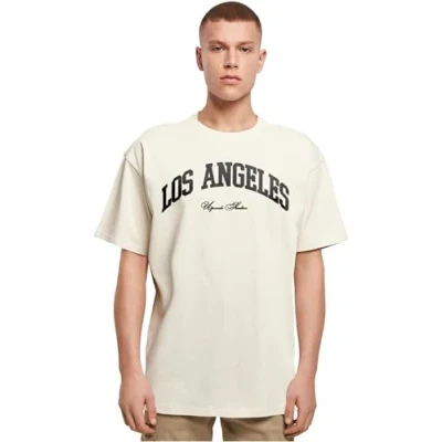 Abbildung von Upscale by Mister Tee L A College Tshirt print, Herren, Größe: Large, Sand