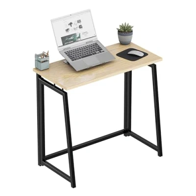 Abbildung von MARK ADLER Leader 1.5 Industrial Klapptisch Faltbar Tisch Schreibtisch Platzsparendem 80 x 40 cm Stahlkonstruktion Homeoffice Büro Arbeitsplatte aus Holzwerkstoffen Schwarz Rahmen