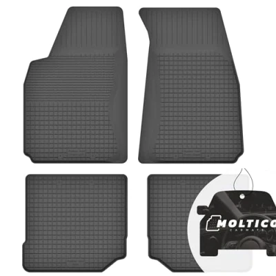 Abbildung von Gummimatten mit Rand Auto Fußmatten Gummi Automatten Passgenau 4 teilig Set passend für Audi 80 B4 1991 1994