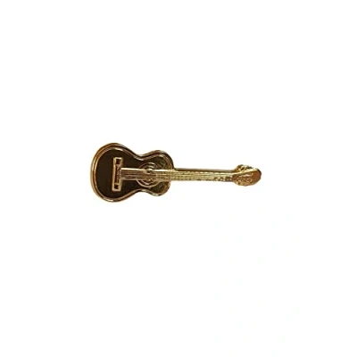 Abbildung von GEWA 980037 Unisex Brosche Anstecknadel Gitarre, goldfarbig