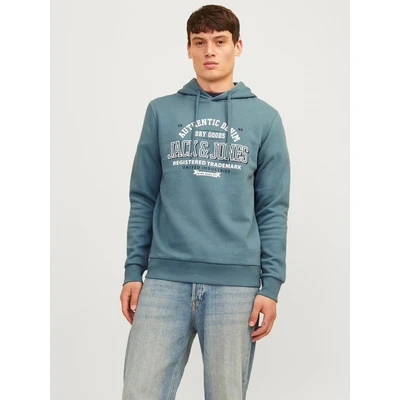 Abbildung von Jack &amp; Jones LOGO Kapuzenpullover, Herren, Größe: Medium, Goblin blue