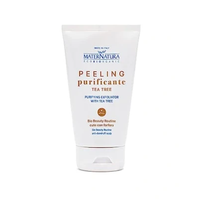 Abbildung von Maternatura, Teebaum Peeling gegen Schuppen, sanftes und effektives für eine gesunde schuppenfreie Kopfhaut, Bio Schönheitsroutine Made in Italy 150 ml