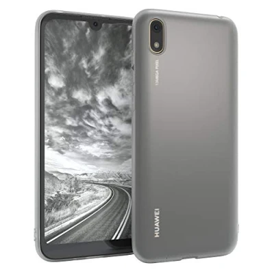Abbildung von EAZY CASE Handyhülle Silikon mit Kameraschutz kompatibel Huawei Y5 (2019) / Honor 8s in Transparent Matt Ultra dünn, Slimcover, Silikonhülle, Hülle, Softcase, Backcover