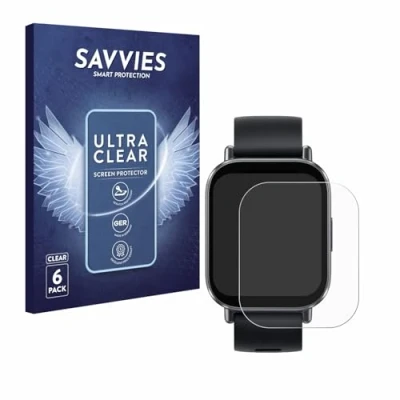Abbildung von Savvies 6 Stück Schutzfolie für Xiaomi Redmi Watch 5 Active Displayschutz Folie Ultra Transparent