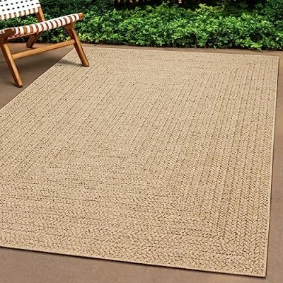 Abbildung von Teppich Traum Outdoor modern robust Jute Look wetterfest Balkon Garten Terrasse 160x230 cm