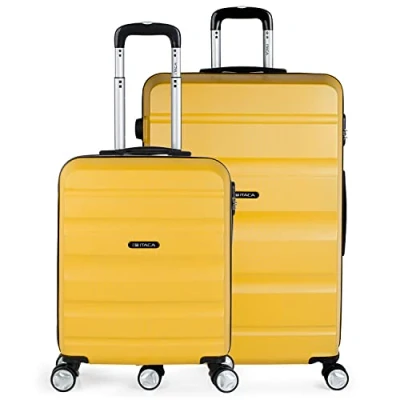 Abbildung von ITACA Gepäck Sets, Reisekoffer, Reisekoffer Set, Kofferset, Hartschalenkoffer, Trolley Luggage Große Auswahl an Koffer &amp; Trolleys für Jede Reise! T71617, Mostaza