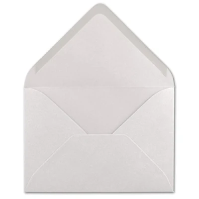 Abbildung von 25 DIN C6 Briefumschläge Naturweiß 11,4 x 16,2 cm 120 g/m² Nassklebung Brief Hüllen ohne Fenster für Einladungen von Ihrem Glüxx Agent