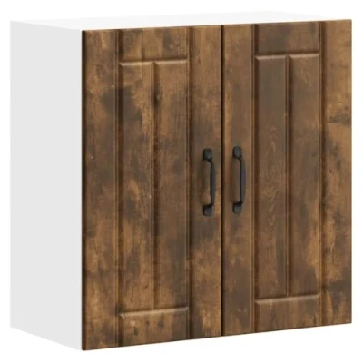 Abbildung von vidaXL Küchen Hängeschrank Lucca Räuchereiche Holzwerkstoff, Wandschrank Küche, Wandschrank, Oberschrank, Küchenschrank,