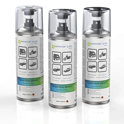 Abbildung von AUPROTEC Lackspray AUPROPAINT GLOSS Klarlack glänzend Sprühlack Glanzlack Auto Lack Spray 3x 400ml