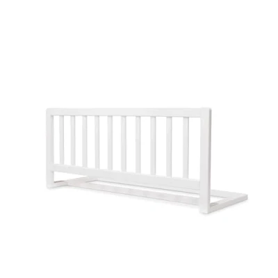 Abbildung von Ehrenkind® Rausfallschutz Bettgitter für Kinder Massivholz Buche Bettschutzgitter Kleinkinder &amp; Babys Werkzeuglose Montage Höhenverstellbar Natürlich Sicher 120cm Weiß